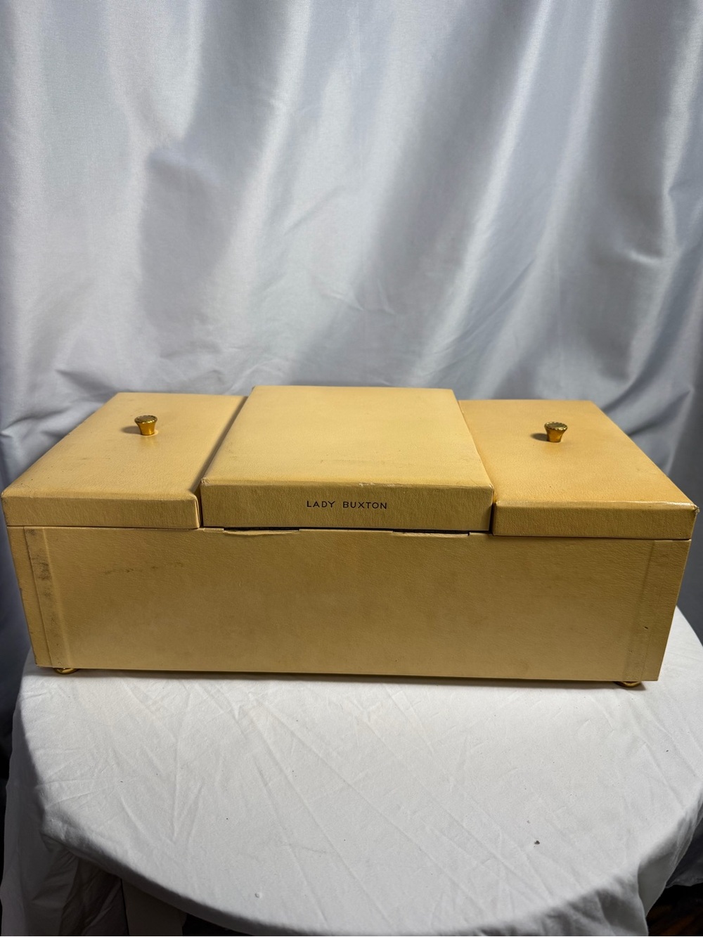 Vintage Mid Century Lady Burton Multi Tier velvet
Lined Jewelry Box